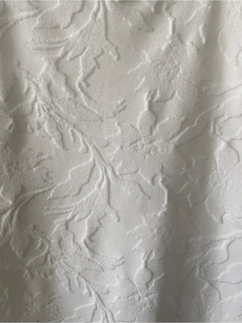 ZARA Stunning White Textured Floral Sleeveless Midi Dress Sz Small Like NEW! - Picture 5 of 12